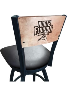 North Florida Ospreys Vinyl Seat Maple Back Swivel Pub Stool - Black