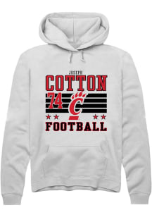 Joseph Cotton Rally Mens White Cincinnati Bearcats NIL Striped Player Hood