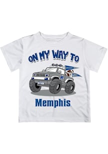 Vive La Fete Memphis Tigers Infant On My Way Short Sleeve T-Shirt White