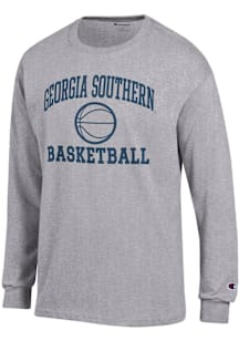 Champion Georgia Southern Eagles Grey Basketball Jersey Long Sleeve T Shirt