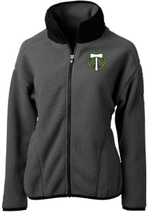 Cutter and Buck Portland Timbers Womens Graphite Cascade Sherpa Light Weight Jacket