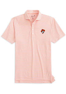 Johnnie O Oklahoma State Cowboys Mens Orange Stetsons Short Sleeve Fashion Polo