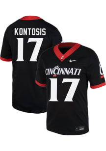 Giyahni Kontosis Nike Mens Black Cincinnati Bearcats NIL Football Jersey