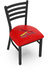 St Louis Cardinals Stationary Black Wrinkle Finish Pub Stool - Black