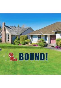 Ole Miss Rebels Large Bound Yard Sign - Navy Blue
