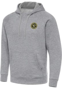 Antigua Pittsburgh Riverhounds SC Mens Grey Victory Long Sleeve Hoodie