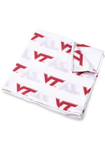 VA TECH ACC White Muslin Swaddle Blanket