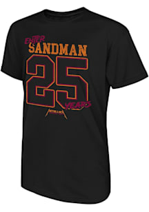 Original Retro Brand Virginia Tech Hokies Black Enter Sandman 25 Years Short Sleeve Fashion T Shir..