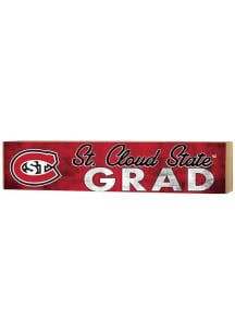 KH Sports Fan St Cloud State Huskies Grad graduation graphic Sign - Red