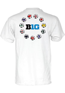 Big Ten White Big Ten Men's Soccer All Teams Short Sleeve T Shirt