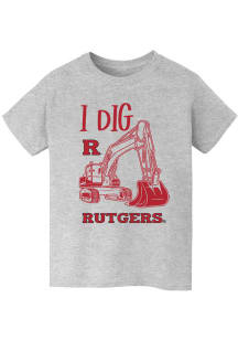 Youth Rutgers Scarlet Knights Grey Vive La Fete Excavator Short Sleeve T-Shirt
