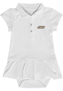 James Madison Dukes Baby Girls White Caroline Short Sleeve Dress
