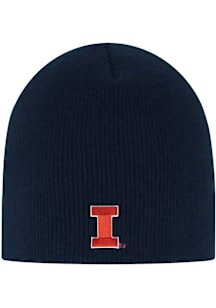 LogoFit Illinois Fighting Illini Navy Blue Everest Beanie Mens Knit Hat