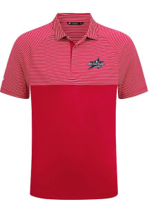 Levelwear  Mens Red Classic Stripes 25 MLB ASG Short Sleeve Polo