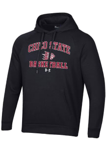 Under Armour CSU Chico Wildcats Mens Black Basketball Rival Long Sleeve Hoodie