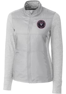 Cutter and Buck Inter Miami CF Womens Grey Stealth Light Weight Jacket