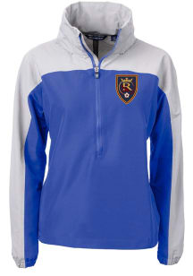 Cutter and Buck Real Salt Lake Womens Blue Charter Eco Long Sleeve Pullover