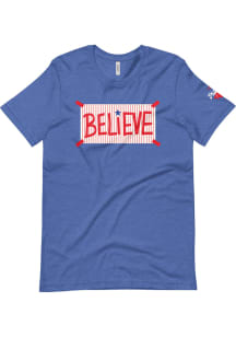 Philadelphia Blue Believe Sign Short Sleeve Fashion T Shirt