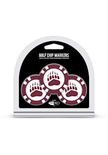 Montana Grizzlies Poker Chip 3 Pack Golf Ball Marker