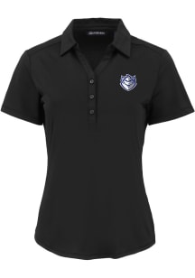 Cutter and Buck Saint Louis Billikens Womens Black Forge Eco Polo Short Sleeve Polo Shirt