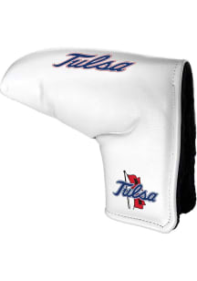 White Tulsa Golden Hurricane Tour Blade Putter Cover