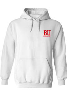 Vive La Fete Boston Terriers Womens White Impressions Hooded Sweatshirt