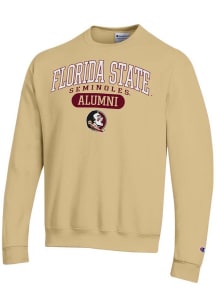 Champion Florida State Seminoles Mens Gold Pill Alumni Powerblend Long Sleeve Crew Sweatshirt