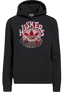 Adidas Nebraska Cornhuskers Mens Black OG Long Sleeve Hoodie