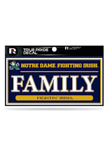 Notre Dame Fighting Irish True Pride Family Auto Decal - Navy Blue