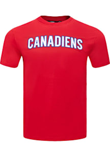 Pro Standard Montreal Canadiens Red Classic Chenille Short Sleeve T Shirt