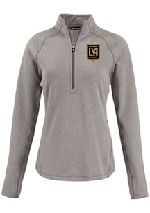 Cutter and Buck Los Angeles FC Womens Graphite Pehastin Qtr Zip