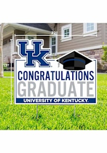 Kentucky Wildcats Congratulations Graduate Yard Sign - White