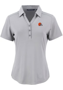 Cutter and Buck Cleveland Browns Womens Graphite Forge Eco Polo Short Sleeve Polo Shirt