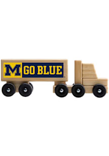 Michigan Wolverines Wooden Semi Car
