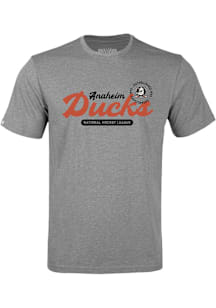 Levelwear Anaheim Ducks Youth Grey Richmond Jr Monument Short Sleeve T-Shirt