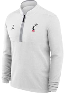 Nike Cincinnati Bearcats Mens White Victory Long Sleeve Qtr Zip Pullover