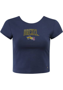 Womens Drexel Dragons Navy Blue Hype and Vice Comeback Tank Top