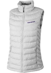 Womens K-State Wildcats White Columbia Powder Lite Vest