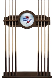 Brown Tulsa Golden Hurricane Solid Wood Cue Rack Pool Table