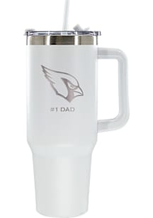 Arizona Cardinals Dad 40oz Stainless Steel Tumbler - White
