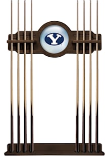 BYU Cougars Solid Wood Cue Rack Pool Table