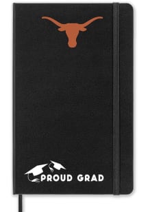 Texas Longhorns Proud Grad team logo Notebook and Folder - Black