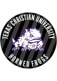 TCU Horned Frogs 3" Stripes Button - Purple