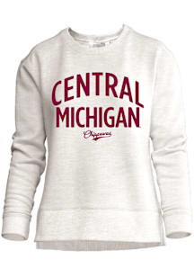 Central Michigan Chippewas Womens Oatmeal Unity Crew Sweatshirt