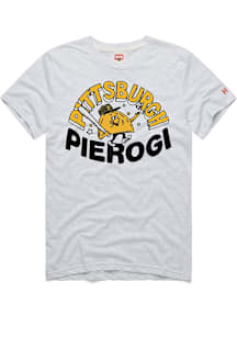 Homage Pittsburgh Pirates Grey Pierogi Short Sleeve Fashion T Shirt