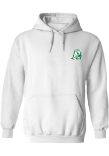 Womens Oregon Ducks White Vive La Fete Impressions Hooded Sweatshirt