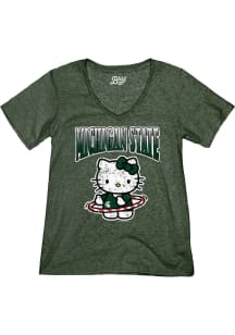 Michigan State Spartans Hello Hoops Short Sleeve T-Shirt - Green