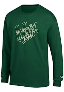 Champion Iowa Wild Green Primary Logo Long Sleeve T Shirt