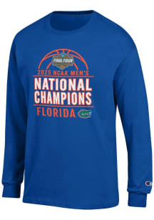 Champion Florida Gators Blue 2025 National Champions Jersey Long Sleeve T Shirt