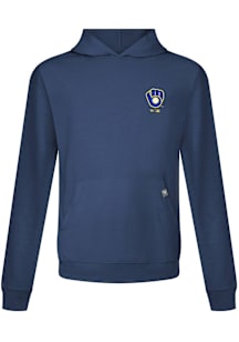 Levelwear Milwaukee Brewers Mens Navy Blue Relay Core Hood